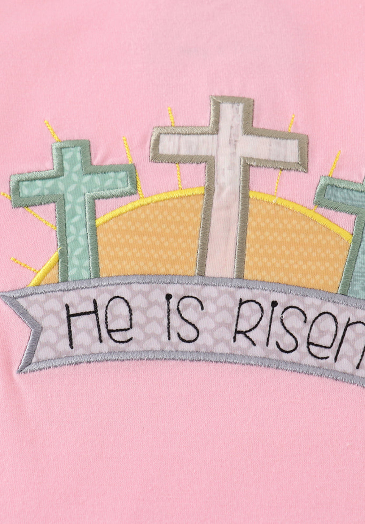 He is Risen- pink girl dress