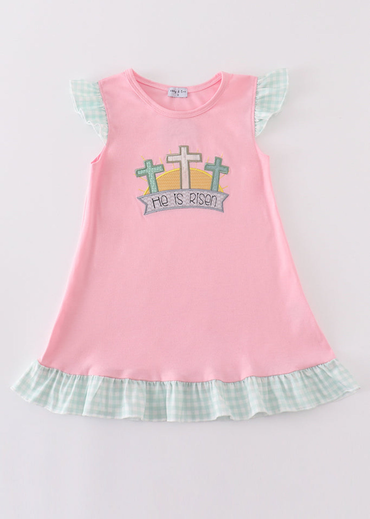 He is Risen- pink girl dress