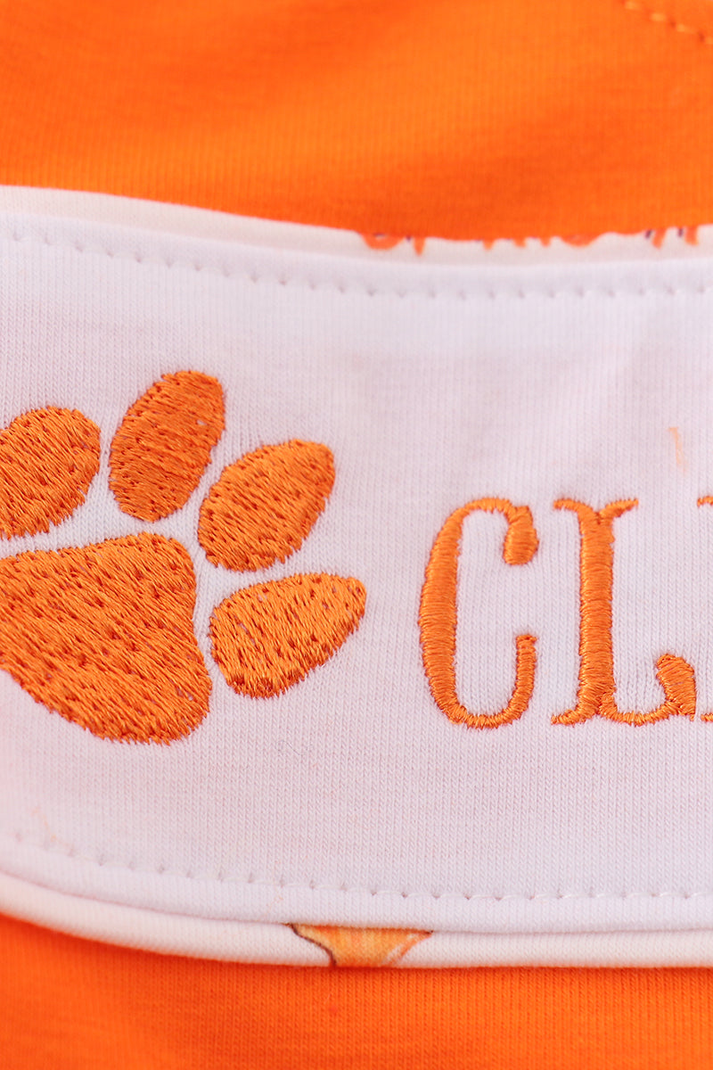 Clemson embroidered boy bubble