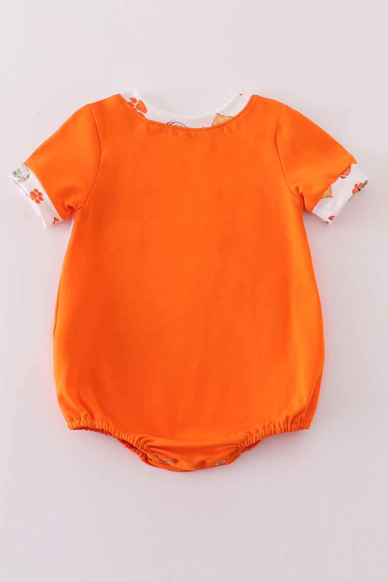 Clemson embroidered boy bubble